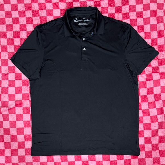 Robert Graham Other - Robert Graham Classic Fit Black Canto Polo Shirt